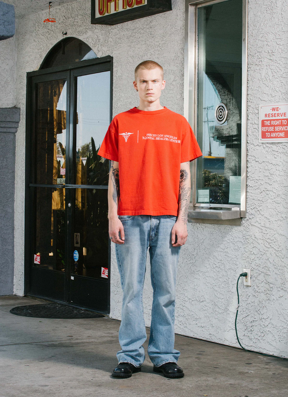 Pieces Mental Health Tee Vintage Red - Image 6