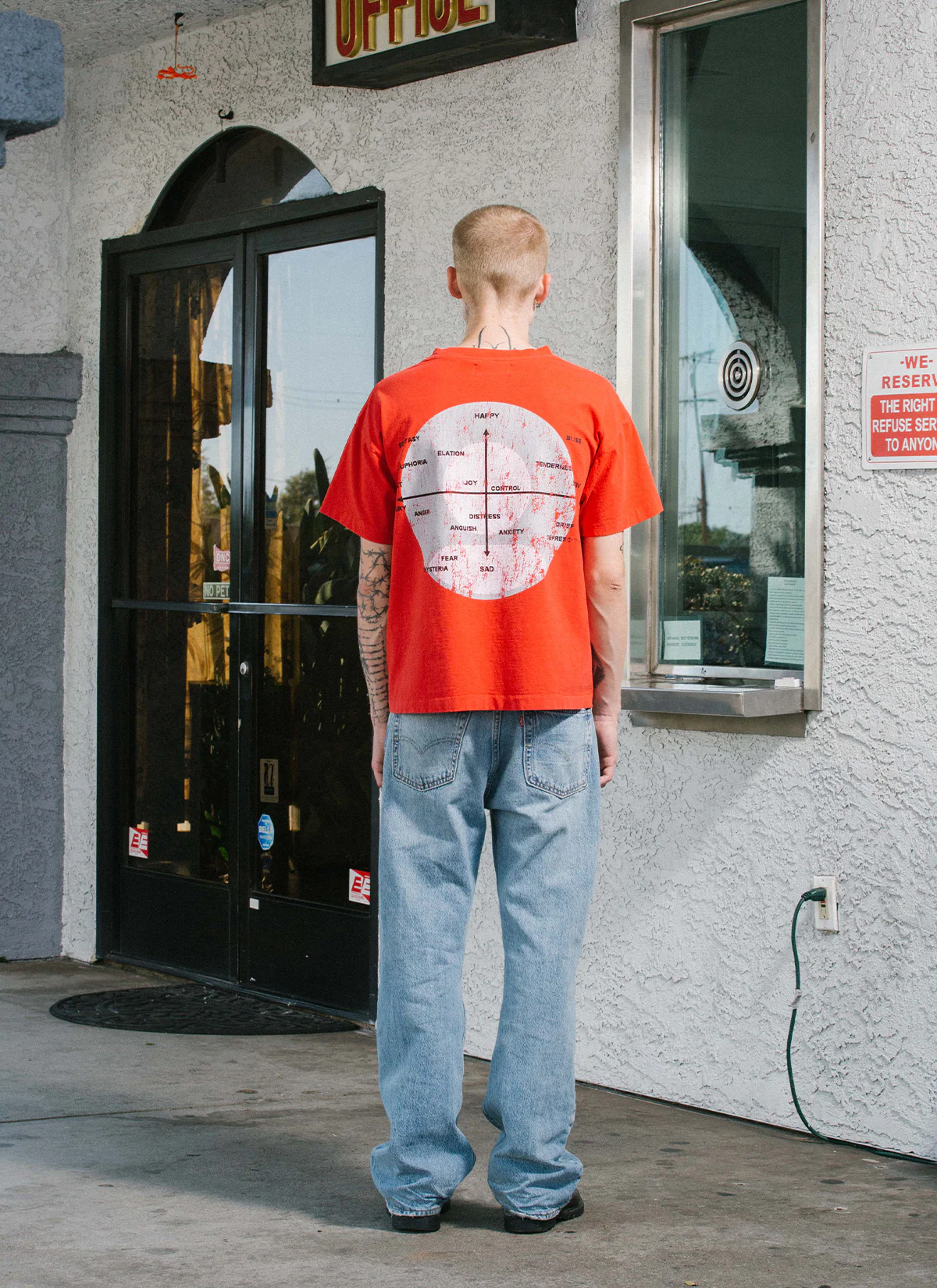 Pieces Mental Health Tee Vintage Red - Image 7