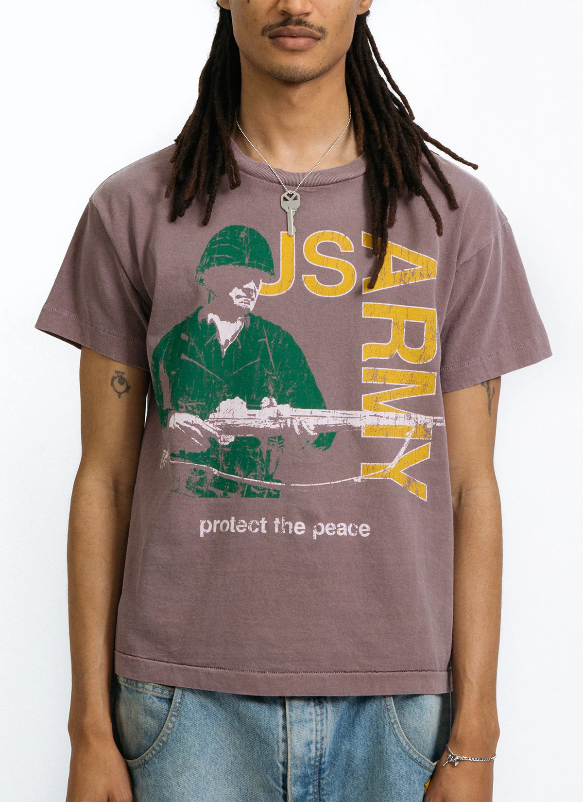 Pieces Rose Garden Tee Vintage Brown Stone - Image 5