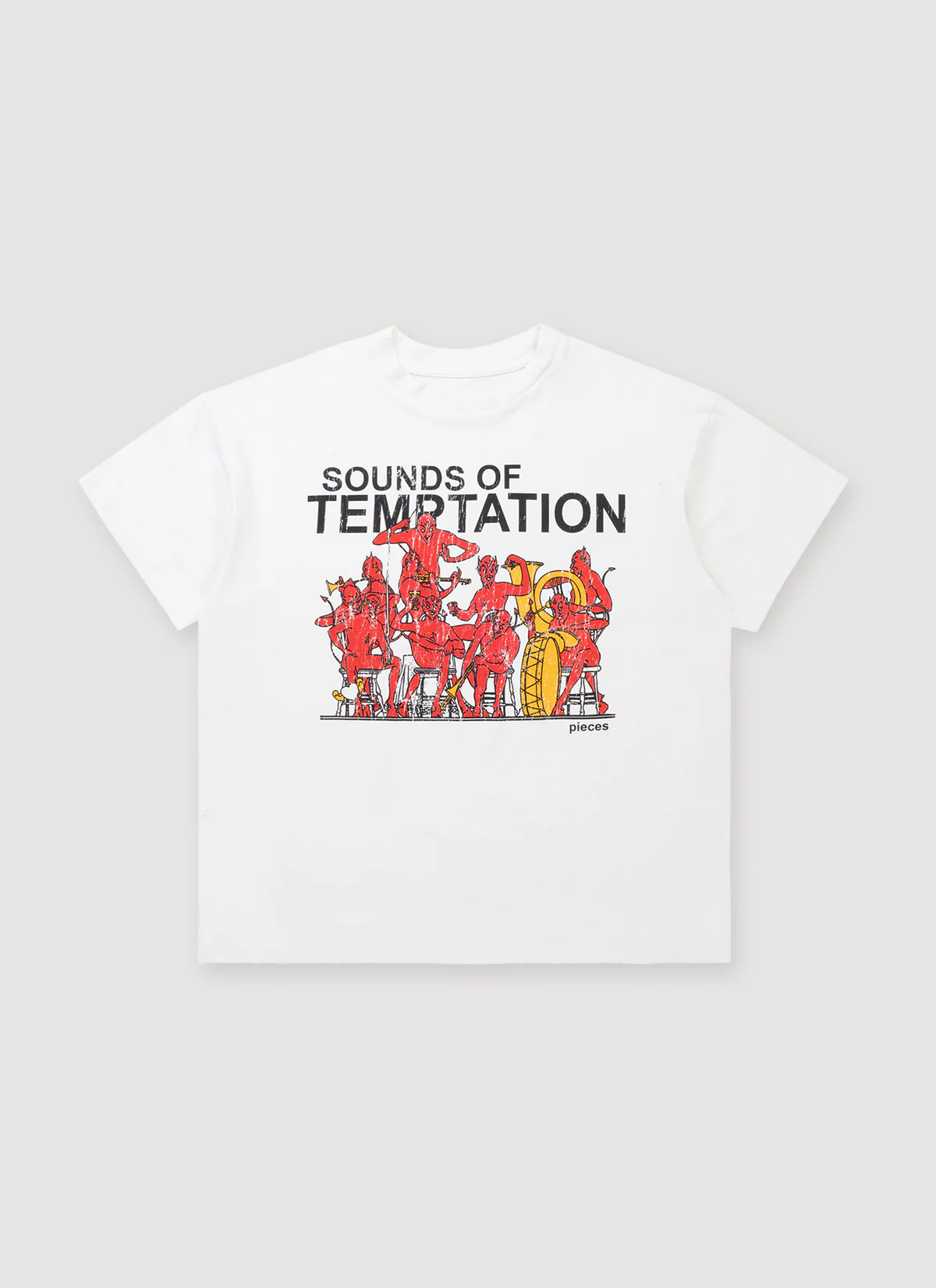 Pieces Temptations Tee Off White