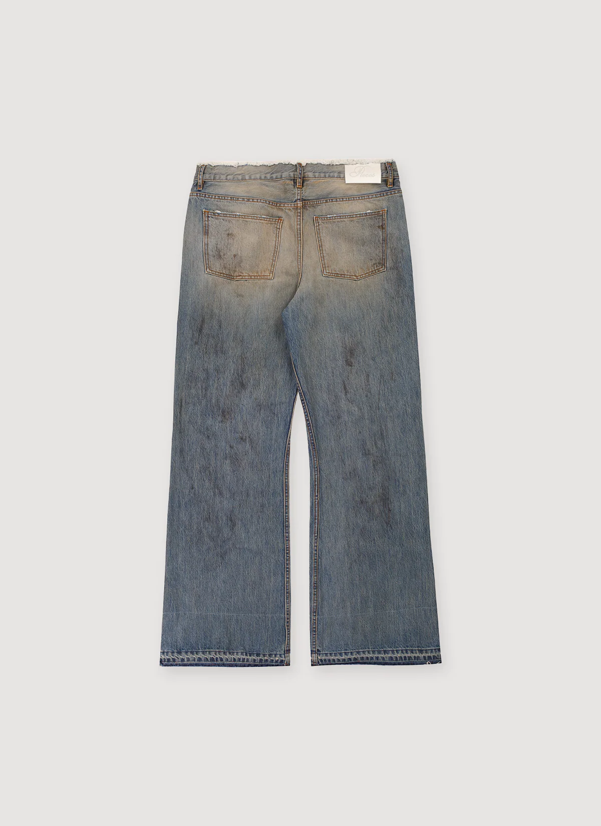 Pieces Thrashed Denim Dirty Indigo - Image 2