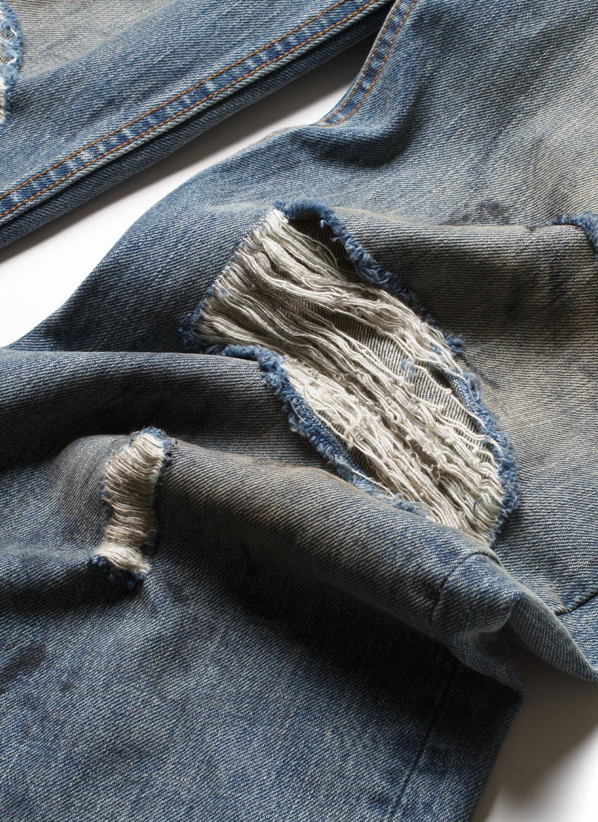Pieces Thrashed Denim Dirty Indigo - Image 5
