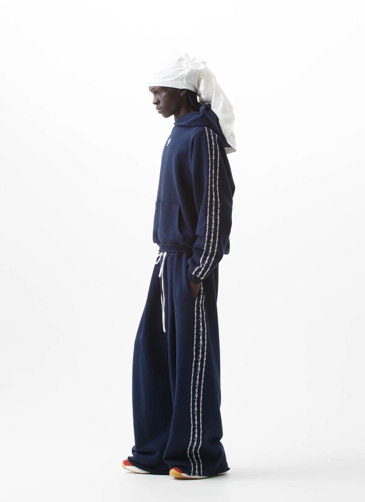Pieces Wired Sweatshirt Navy - Image 4