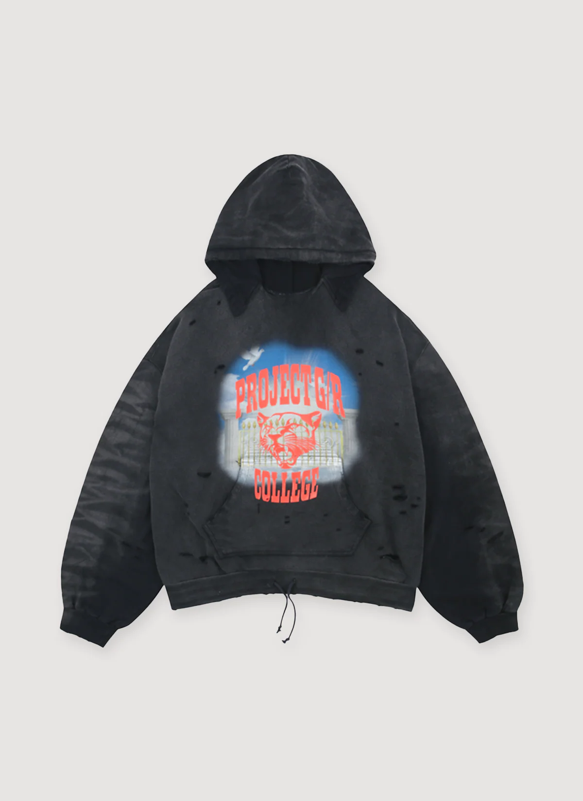 Project G/R Mixed Printed Vintage Sweatshirt Vintage Black