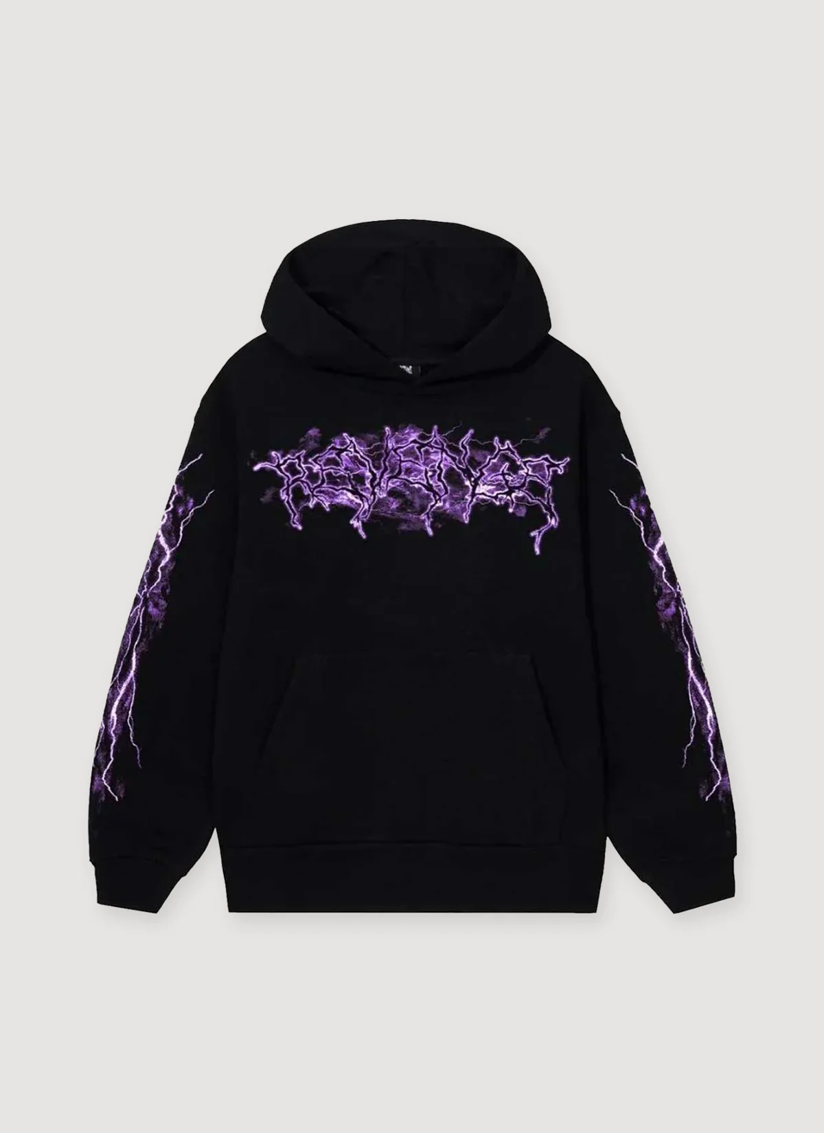 Revenge Purple Lightning Sweatshirt Black