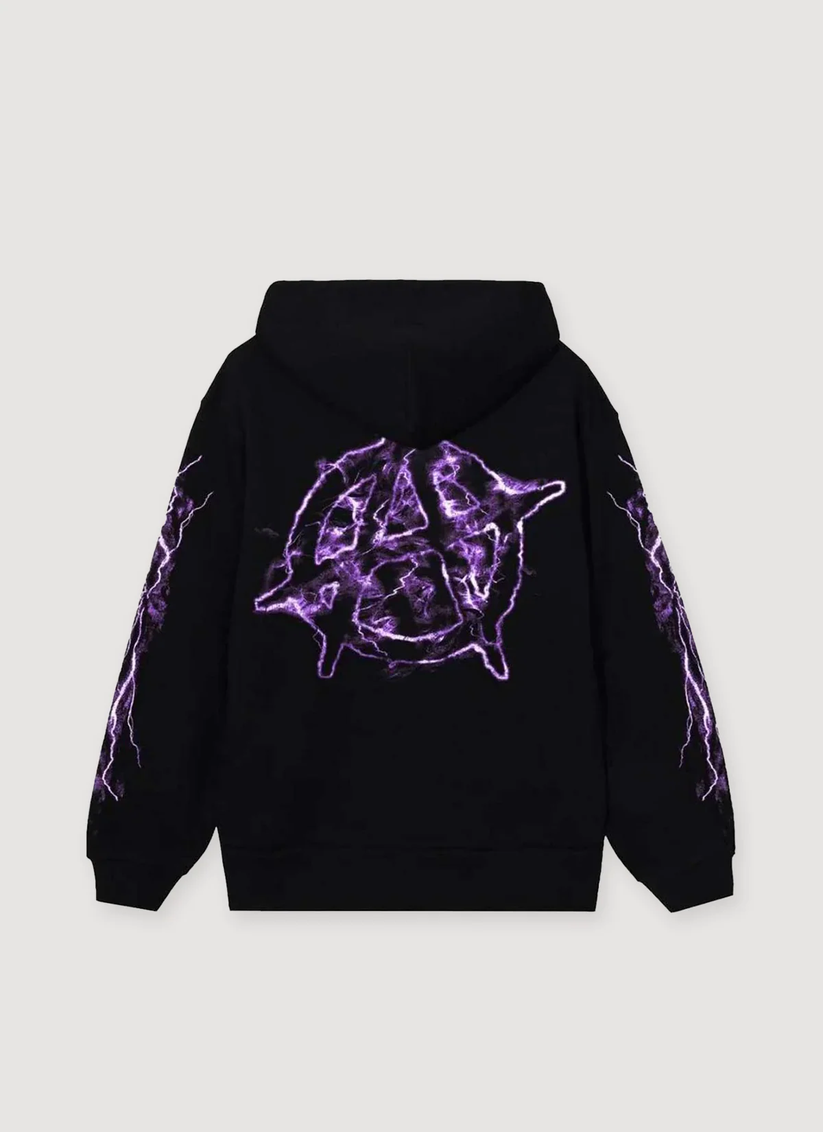 Revenge Purple Lightning Sweatshirt Black - Image 2