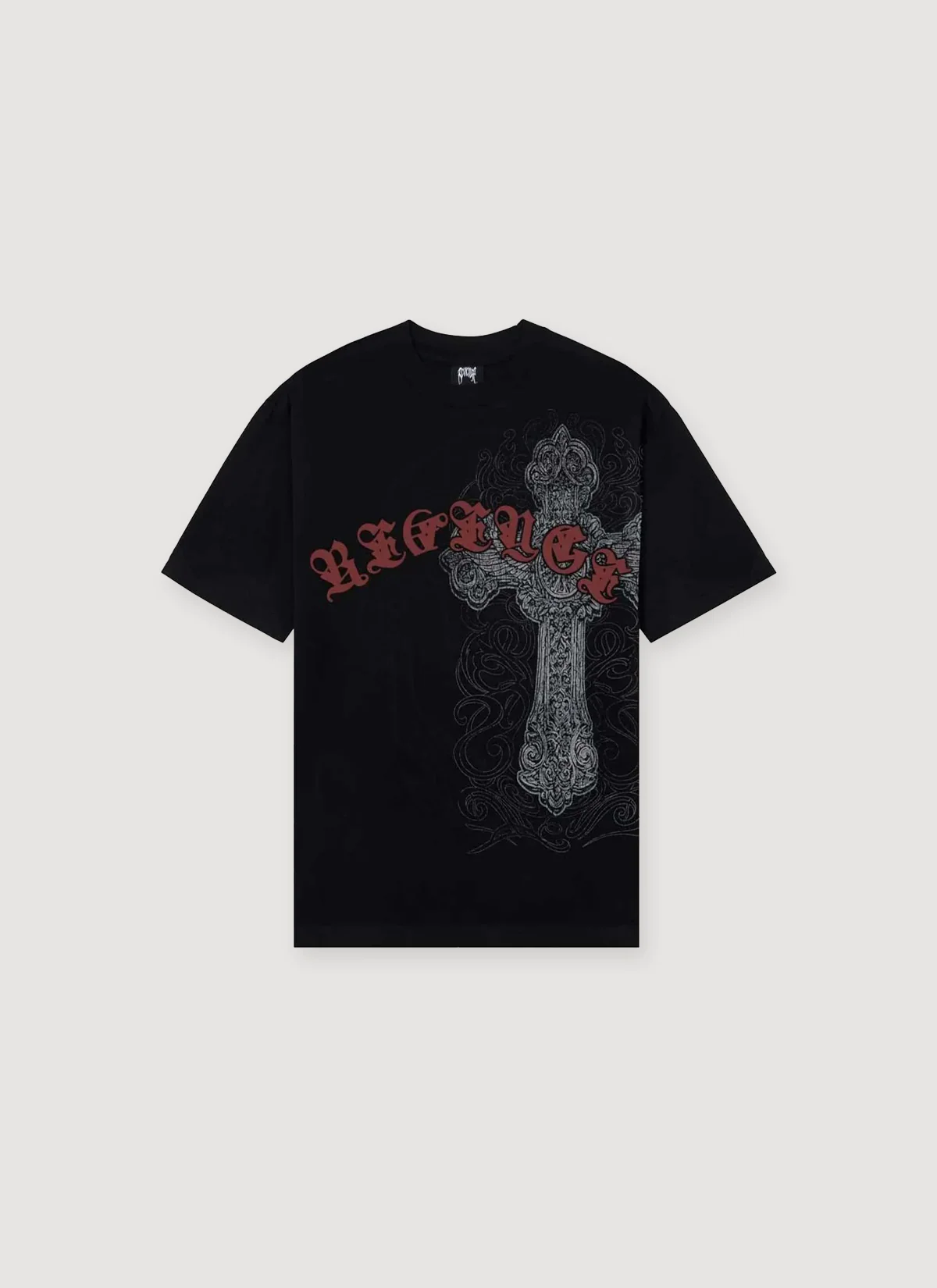 Revenge Spike Cross Tee Black