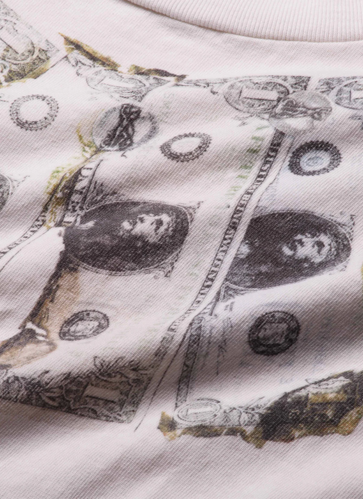 Saint Michael Money Tee Off White - Image 3