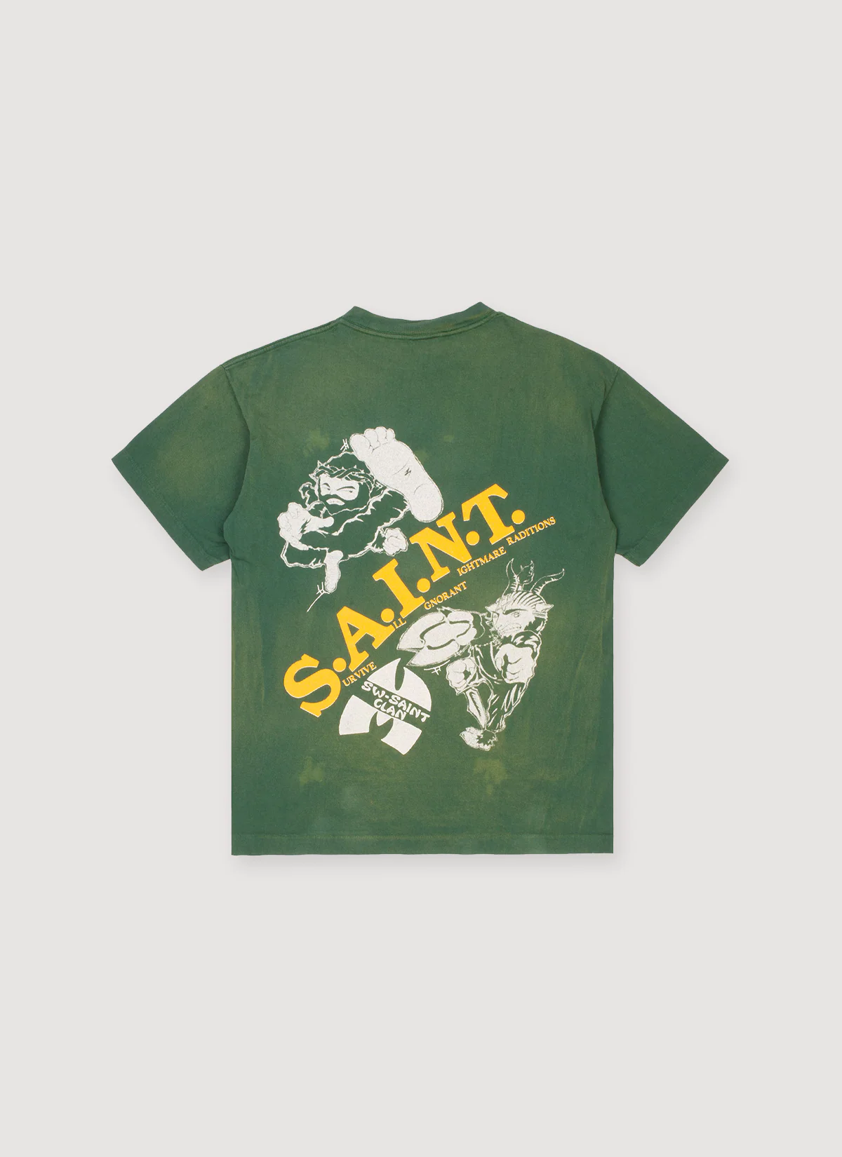 Saint Michael Sean Wotherspoon Saint Clan Tee Green - Image 2