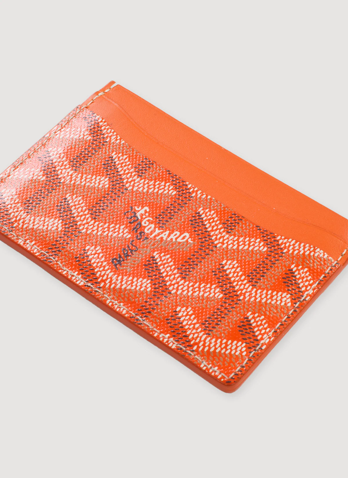 Goyard Saint-Sulpice Card Wallet Orange (Pre-Owned) - Image 3