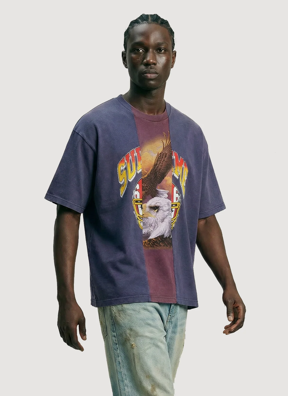 Supreme MM6 Maison Margiela Split S/S Top Navy - Image 3