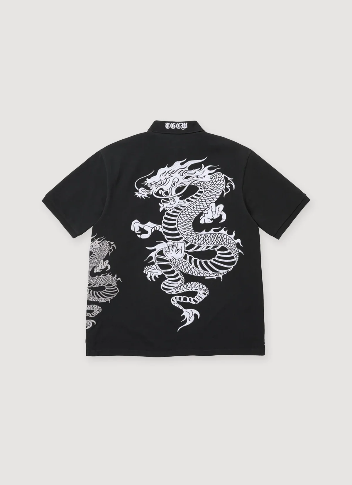 Supreme The Great China Wall Dragon Polo Black - Image 2