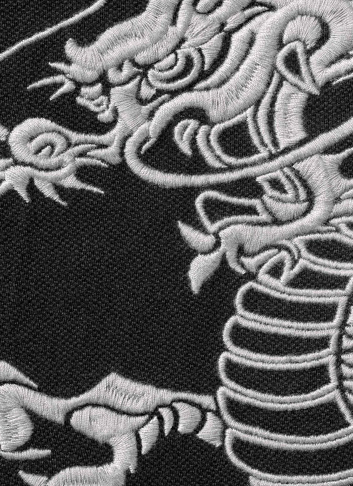 Supreme The Great China Wall Dragon Polo Black - Image 3