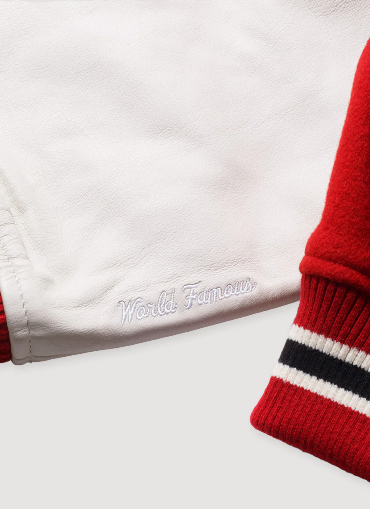 Supreme Number (N)ine Mickey Mouse Varsity Jacket Red - Image 6
