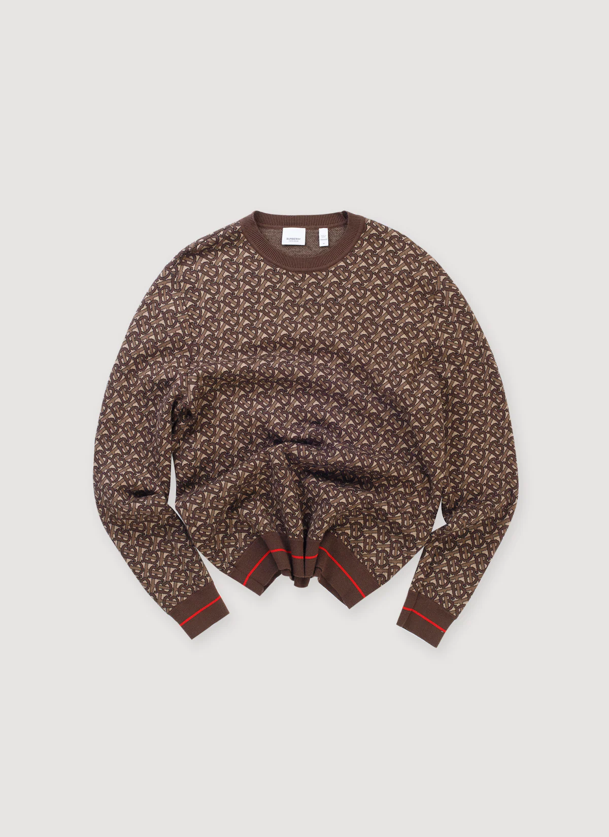 Burberry TB Monogram Sweater Brown (Pre-Owned)