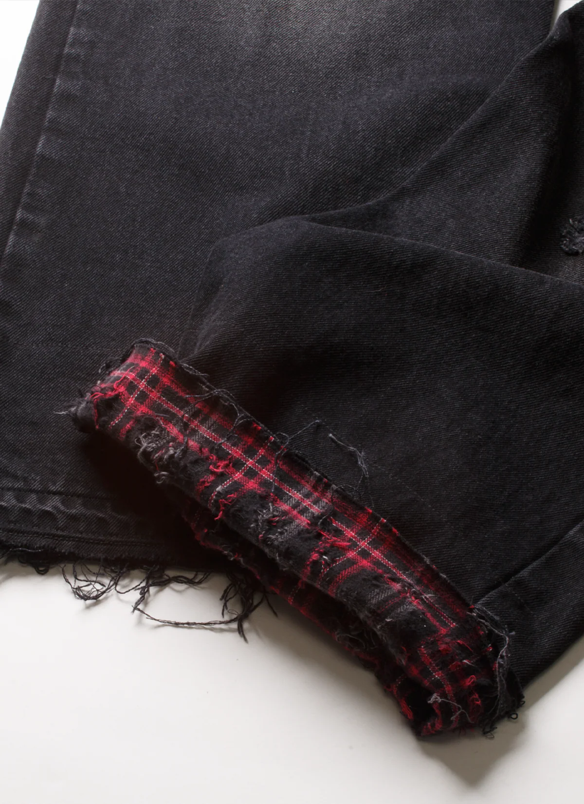 Pieces Thrashed Denim V2 Damaged Black - Image 4