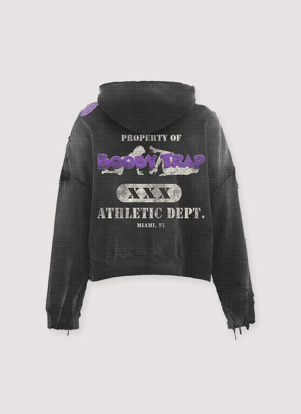 Triple Sevens Trap Reversible Zip Up Sweatshirt Purple Black - Image 4