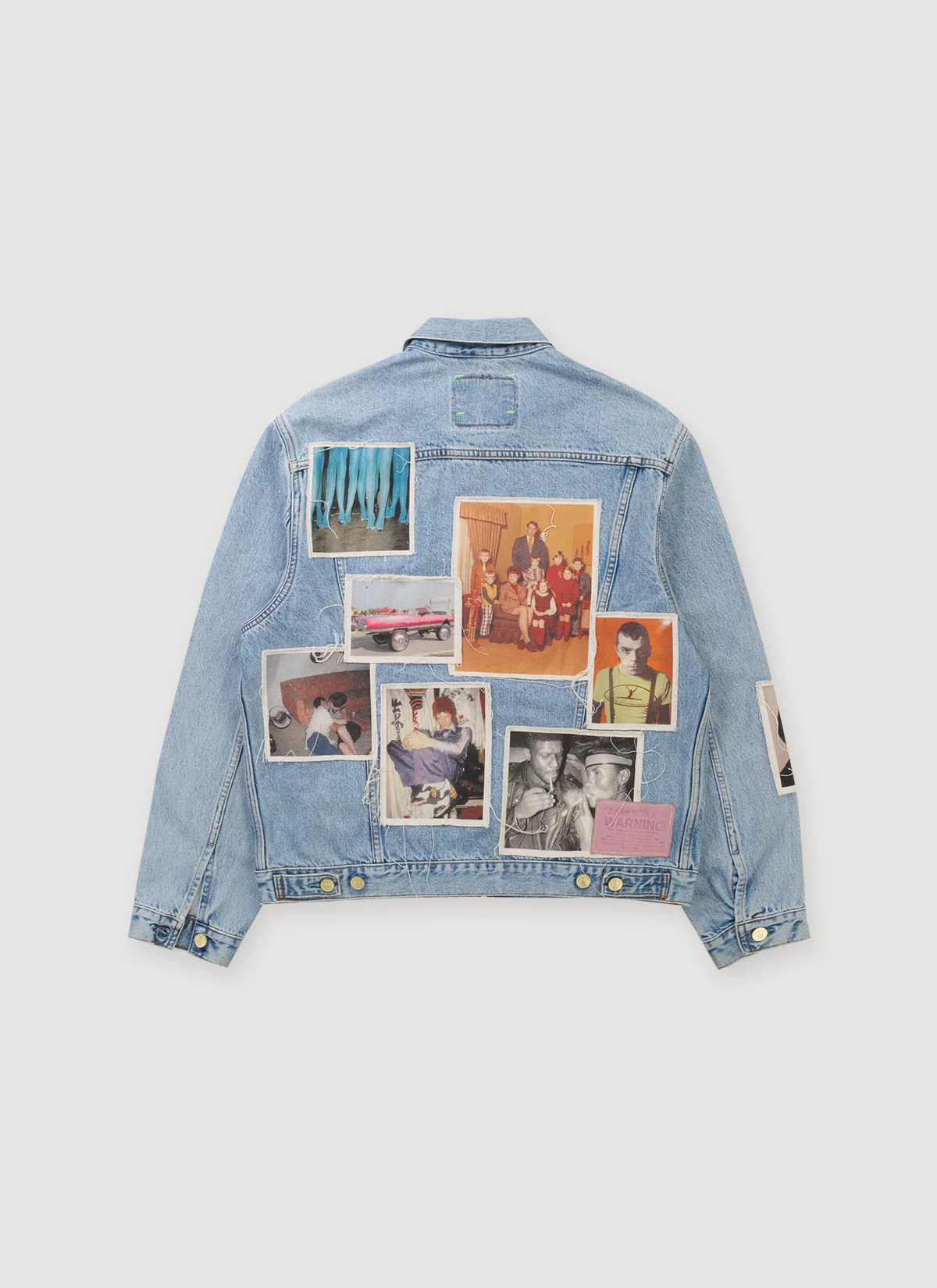 Better With Age Portrait Denim Jacket Indigo - Image 3