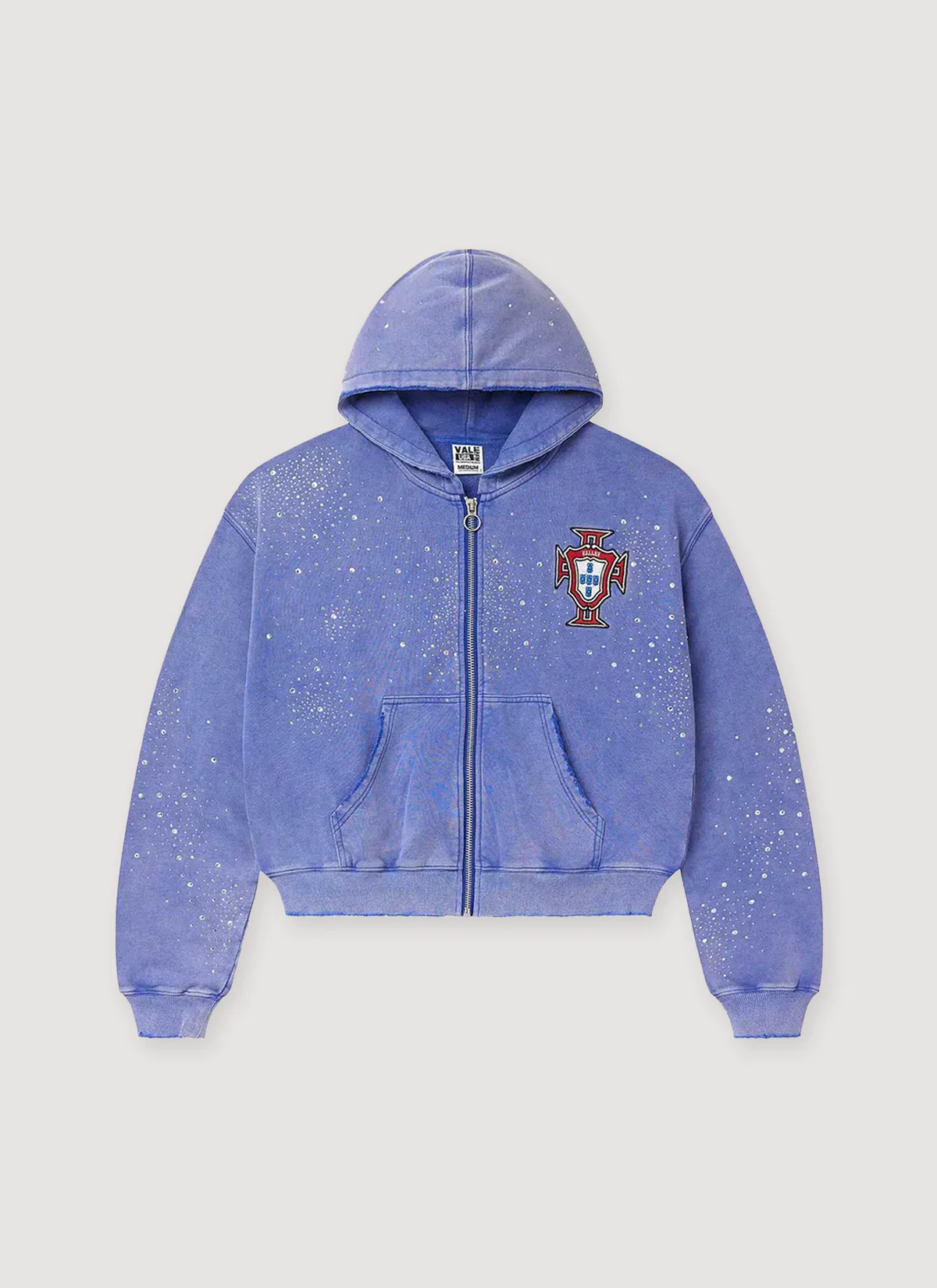 Vale Forever Clustered Zip Up Sweatshirt Sea Blue