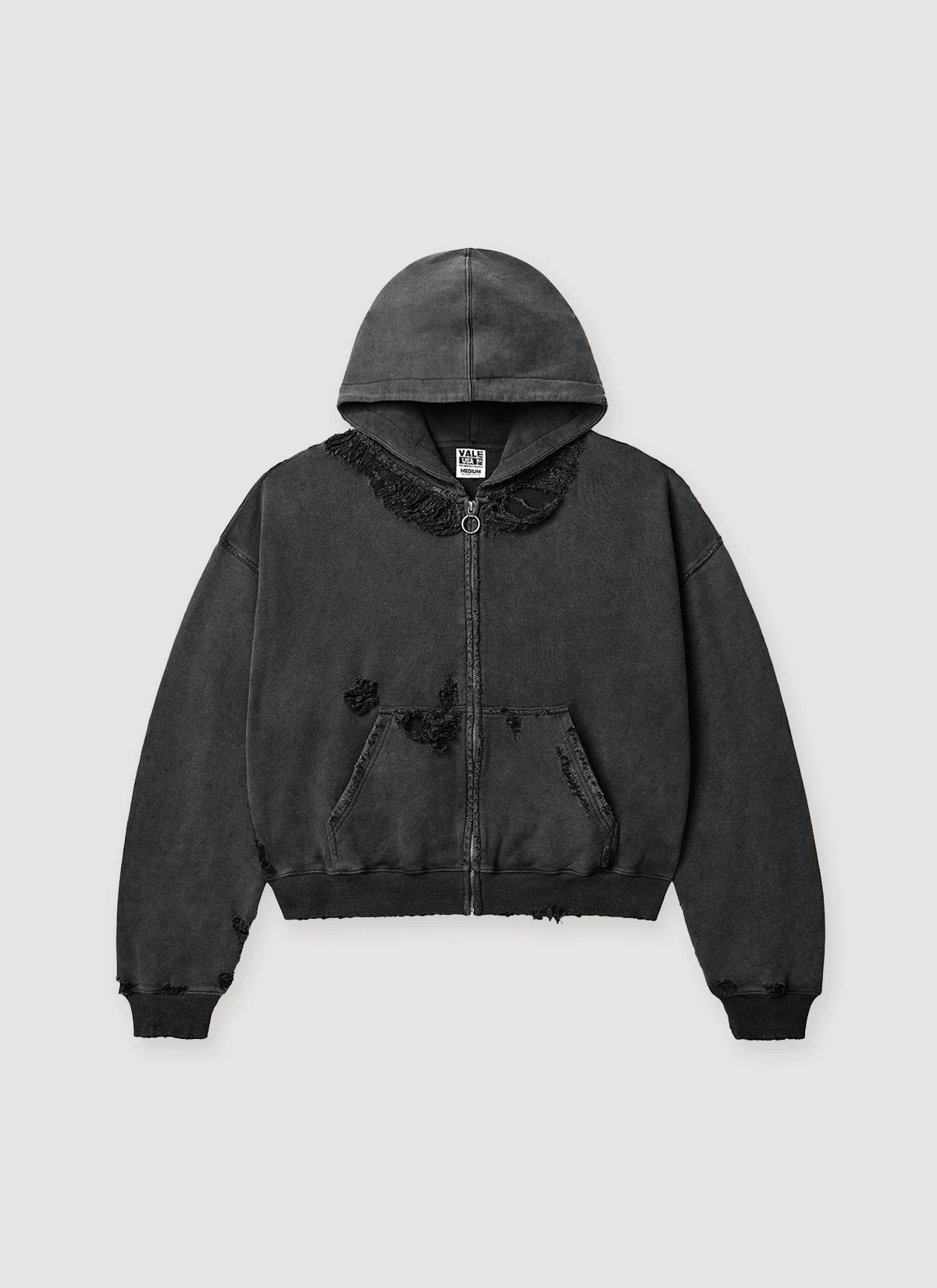 Vale Forever Destroyer Zip Up Sweatshirt - Image 3
