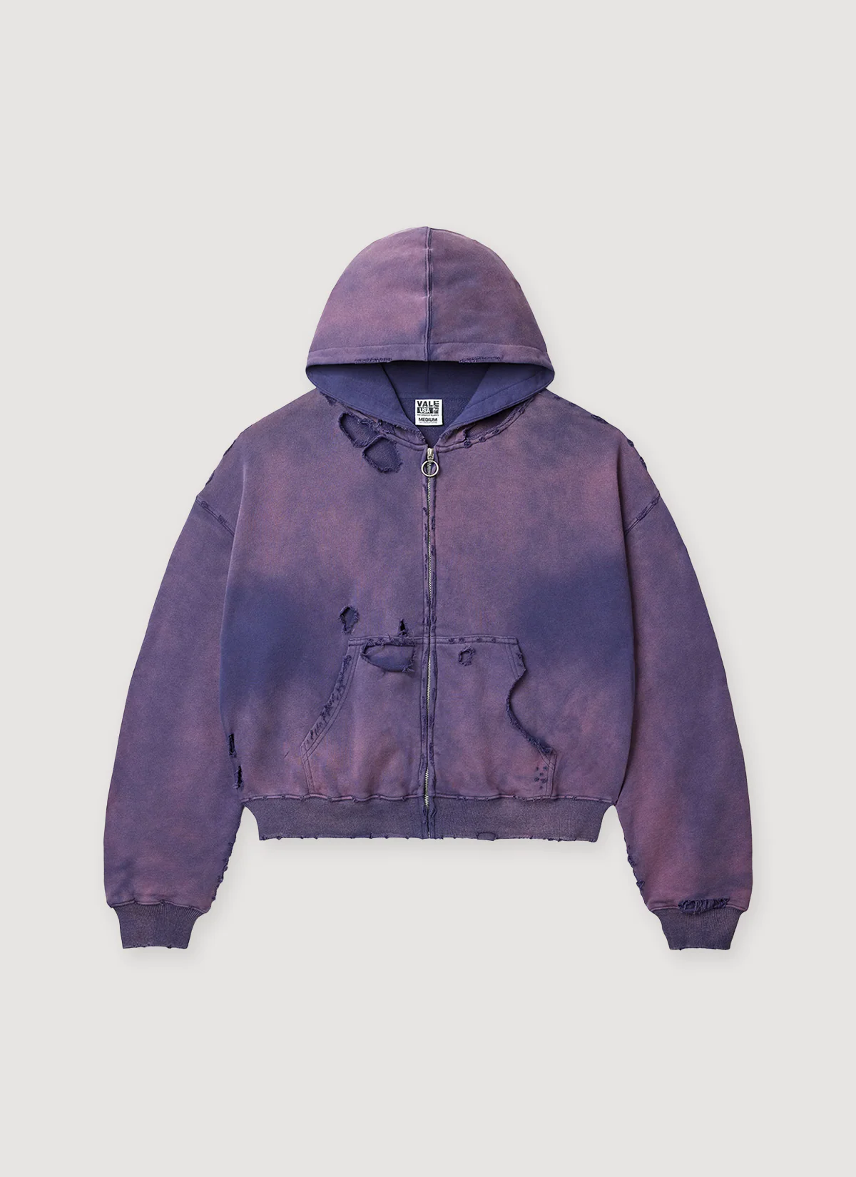 Vale Forever Destroyer Zip Up Sweatshirt - Image 4