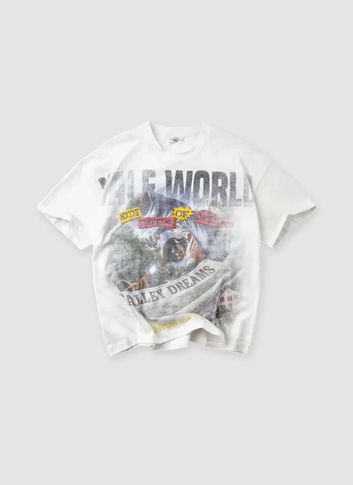 Vale Forever Newspaper Tee White