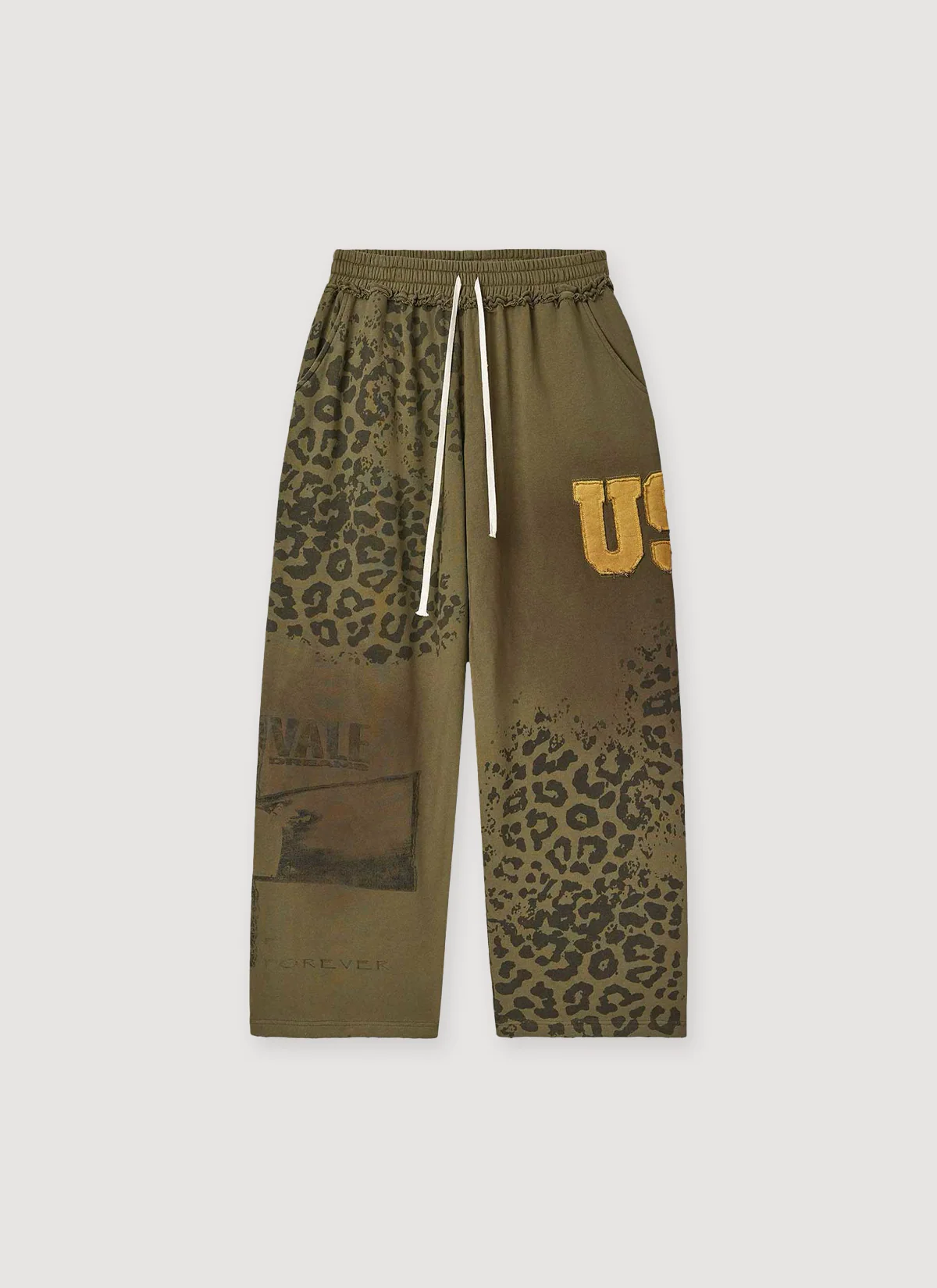 Vale Forever Safari Cheetah Sweatpants Olive