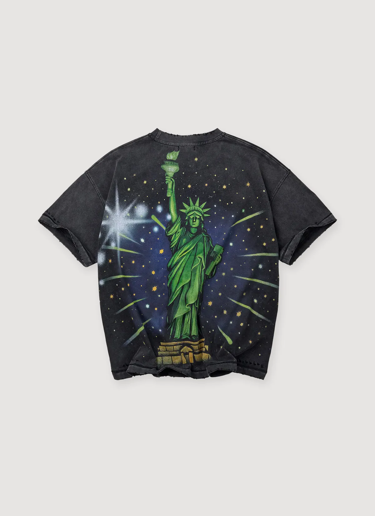 Vale Forever Skyline Bling Tee Vintage Black - Image 2