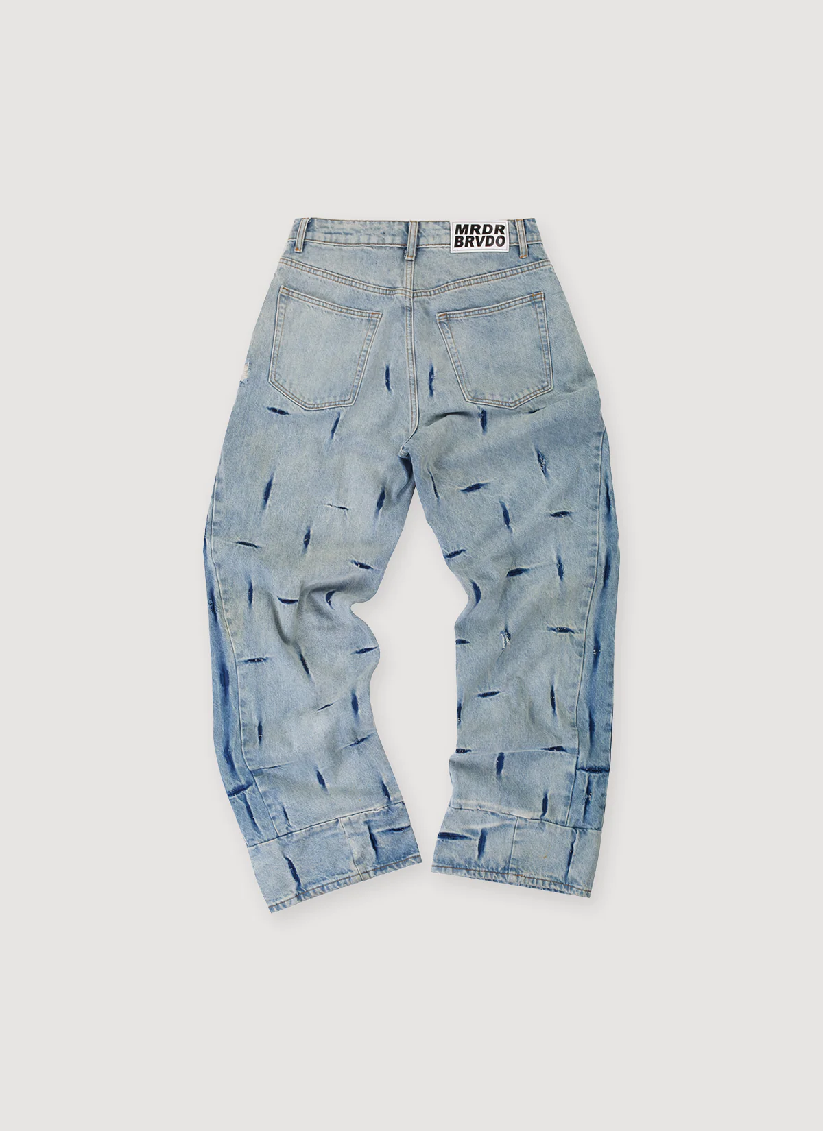 Who Decides War Gathered Distressed Denim Washed Indigo (Pre-Owned) - Image 2